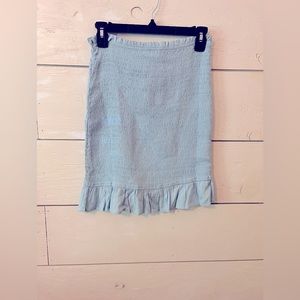 Roxy stretch blue skirt, size Large NWT
